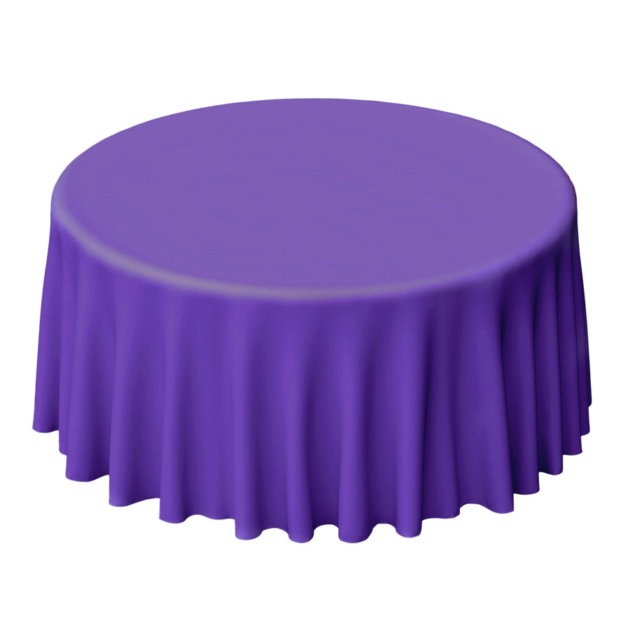 120 Round Purple Polyester 